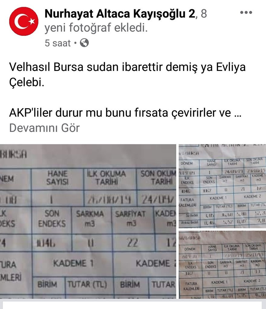 Tasarruf çağrısı yapan AKP'li belediyenin suya her ay zam yaptığı ortaya çıktı! - Resim : 1