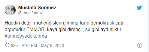 TMMOB, Erdoğan'a tepki gösterdi: Twitter eylemi başlattı - Resim : 2