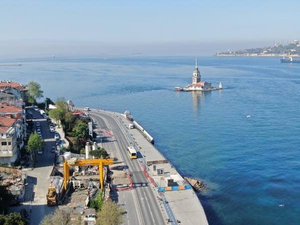 Üsküdar Meydanı'ndaki sakinlik havadan görüntülendi - Resim : 1