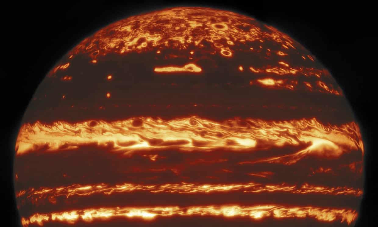 Gemini Rasathanesi, özel bir teknikle Jupiter'i net bir şekilde görüntüledi - Resim : 1