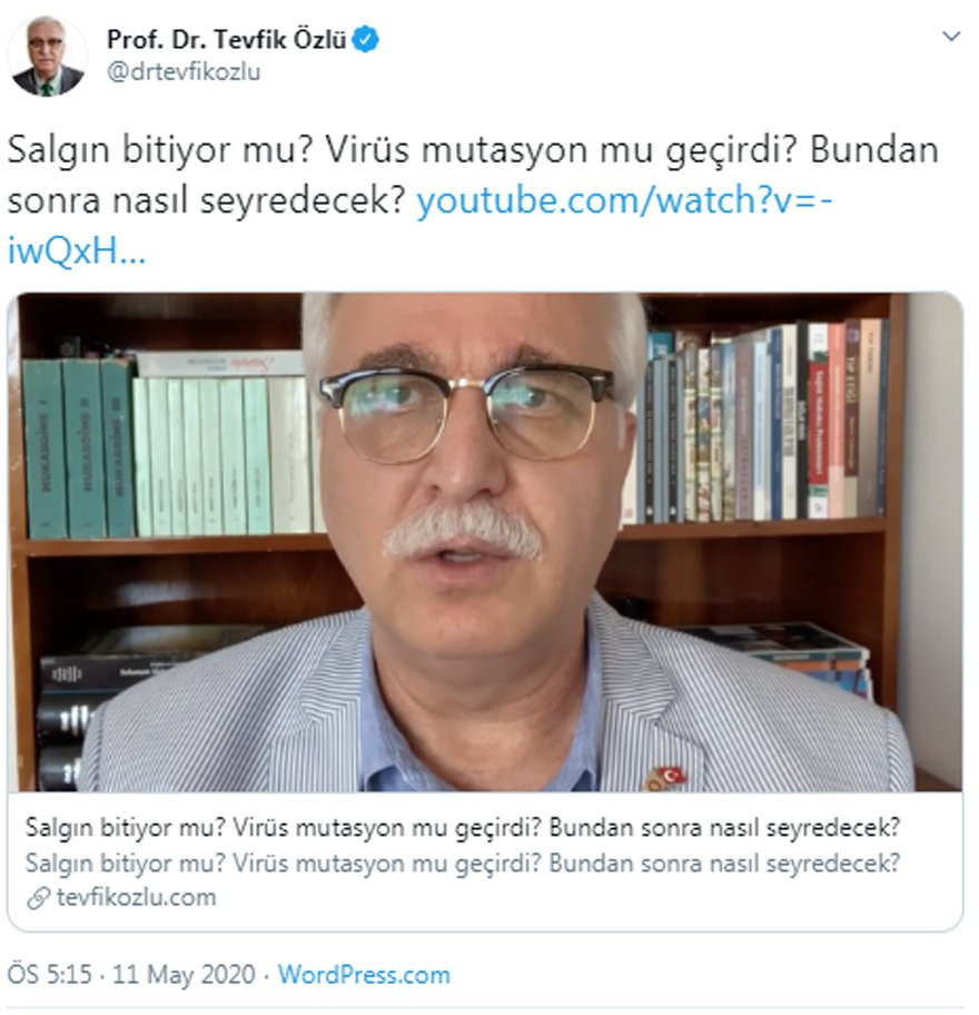 Bilim Kurulu Üyesi Prof. Tevfik Özlü uyardı: İkinci dalga, üçüncü dalga yaşanabilir - Resim : 1