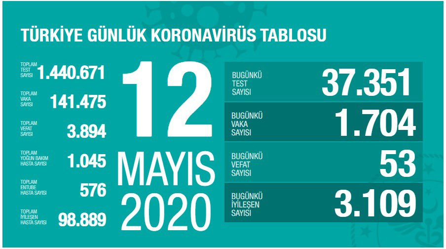 Türkiye'de koronavirüs nedeniyle hayatını kaybedenlerin sayısı 3 bin 894'e yükseldi - Resim : 1