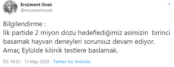 Prof. Dr. Ercüment Ovalı'dan koronavirüs aşısı hakkında yeni açıklama - Resim : 1