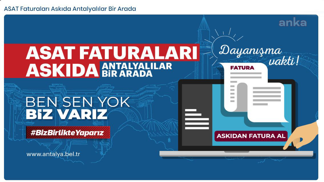 Antalya Büyükşehir Belediyesi de 'Askıda Fatura' kampanyası başlattı - Resim : 3