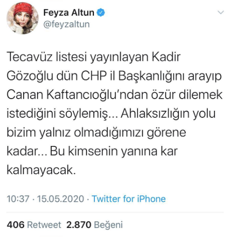Tehdit edip liste hazırlayan Kadir Gözoğlu, Canan Kaftancıoğlu'ndan özür dilemek istedi - Resim : 1