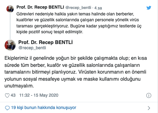 3 berberin koronavirüs testi pozitif çıktı - Resim : 1