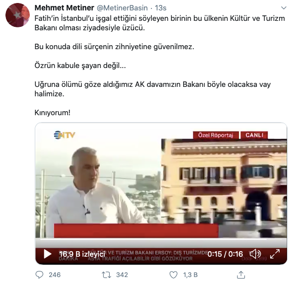 AKP'li Metiner: AK davamızın bakanı böyle olacaksa vay halimize! - Resim : 1