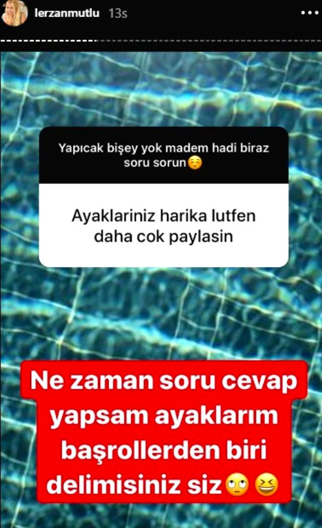 Lerzan Mutlu, ayaklarını görmek için para teklif eden kişiye sert çıktı - Resim : 3