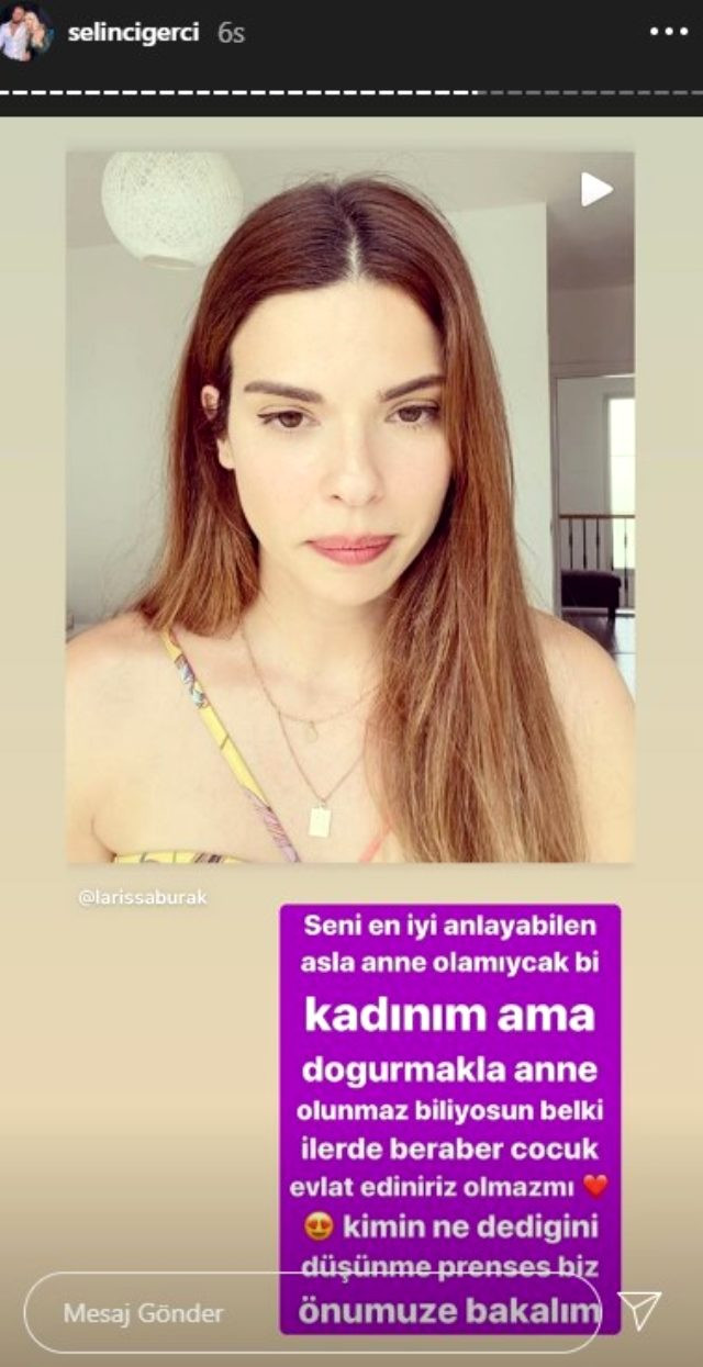 Larissa Gacemer'e bir destek de Selin Ciğerci'den - Resim : 1