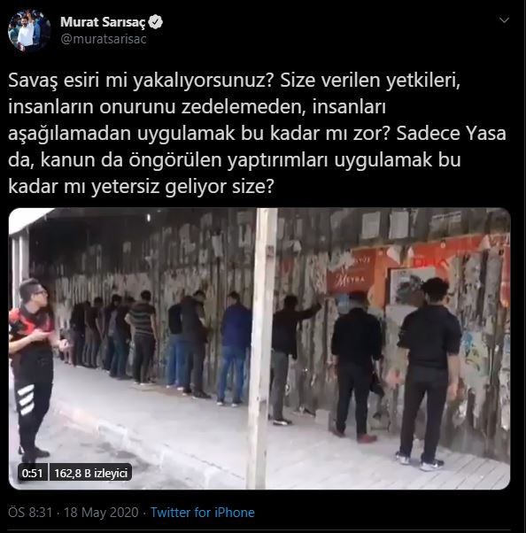 Polisten Beyoğlu'nda tepki toplayan uygulama: 'Savaş esiri mi yakalıyorsunuz?' - Resim : 2