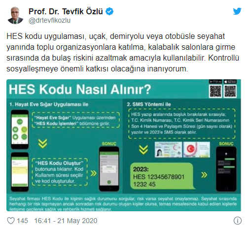 Bilim Kurulu Üyesi Prof. Dr. Tevfik Özlü'den HES kodu yorumu - Resim : 1