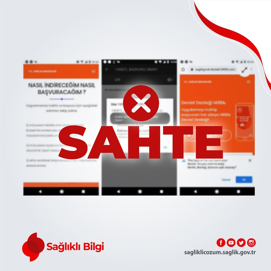 Sağlık Bakanlığı'ndan sahte internet siteleri ve uygulamalara karşı uyardı - Resim : 2