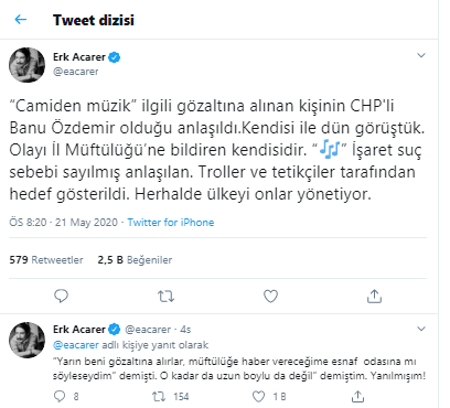 Camilerde 'Çav Bella' yayını yapılmasını yandaşların hedef gösterdiği CHP'li Banu Özdemir bildirmiş - Resim : 2