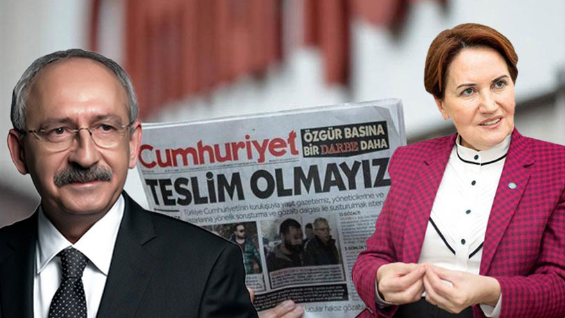 Kılıçdaroğlu ve Akşener'den Cumhuriyet’e cezaya tepki: Suçlu olmanın telaşı