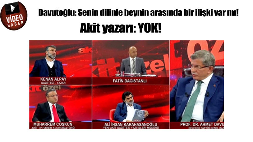 Davutoğlu ile Akit yazarı arasında sert tartışma: AK Parti'nin avukatı değilsiniz, Allah'tan korkun