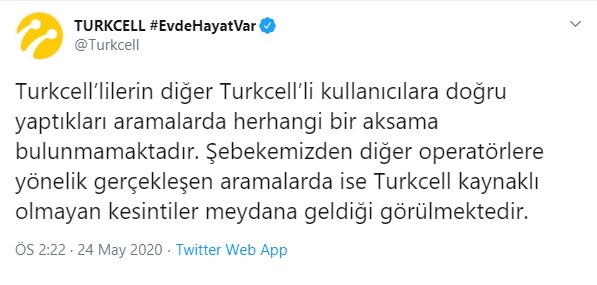 Turkcell, Vodafone ve Türk Telekom'dan skandal 'arama sıkıntısı' açıklaması - Resim : 1