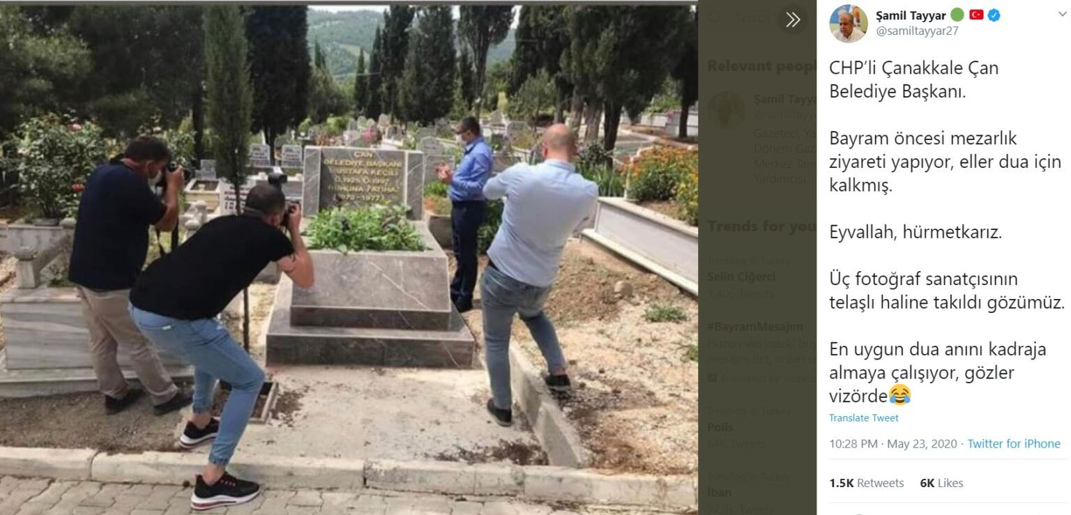 CHP'li başkandan Şamil Tayyar'a 'mezarlık ziyareti' yanıtı - Resim : 1