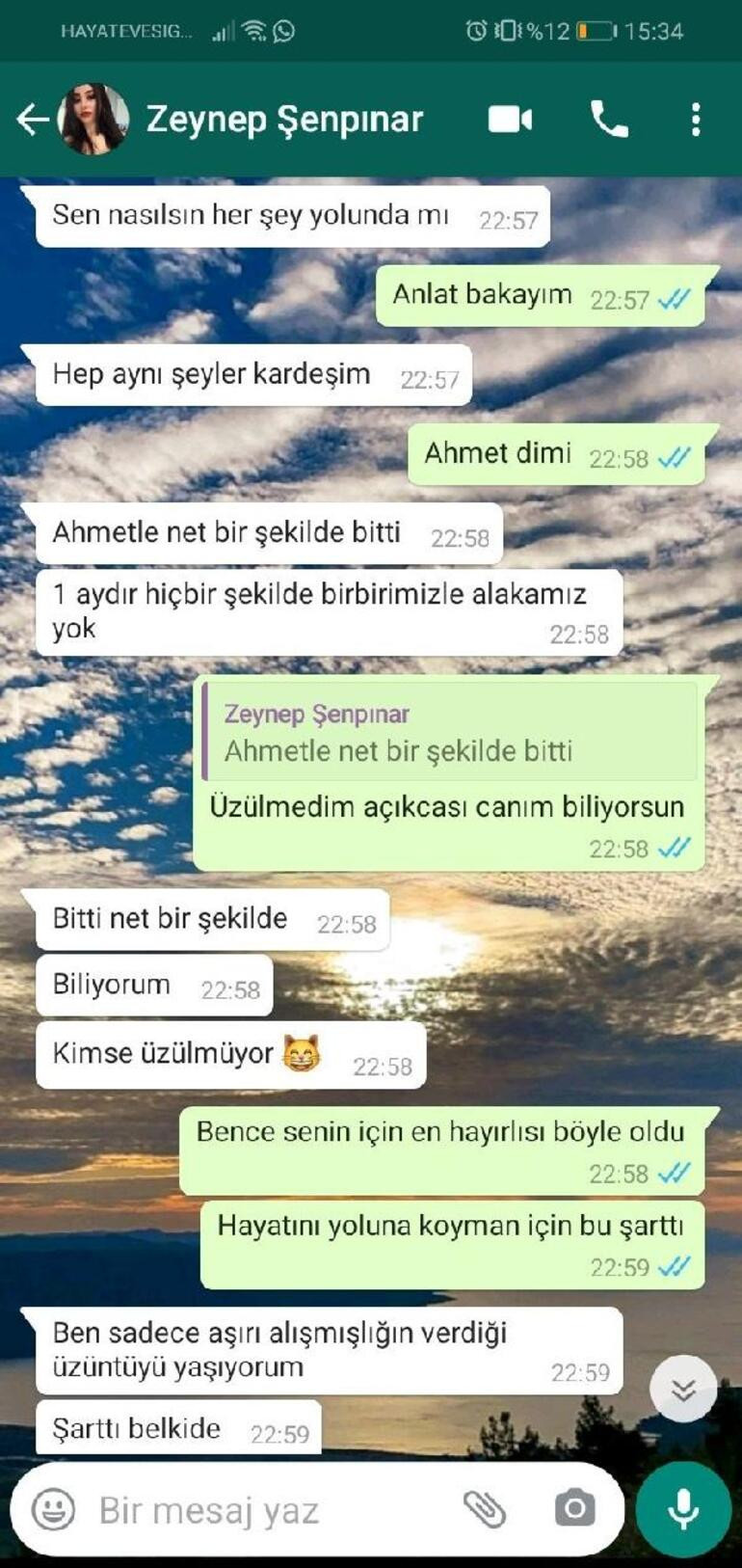 Milli boksör tarafından öldürülen Zeynep'in WhatsApp mesajları ortaya çıktı - Resim : 1