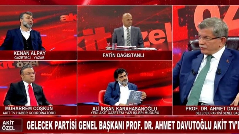 Davutoğlu ile Akit yazarı arasında sert tartışma: AK Parti'nin avukatı değilsiniz, Allah'tan korkun
