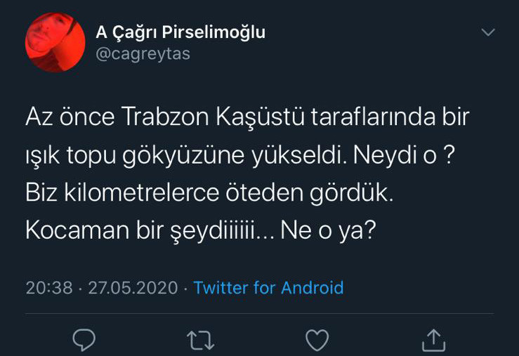 Trabzon, Artvin, Erzurum, Muş ve çevre kentlerde göktaşı düştüğü iddia edildi! - Resim : 3