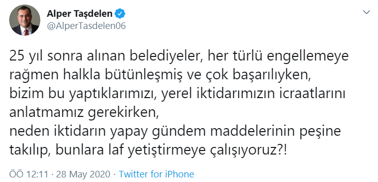 Alper Taşdelen'den 'yapay gündem' uyarısı - Resim : 1