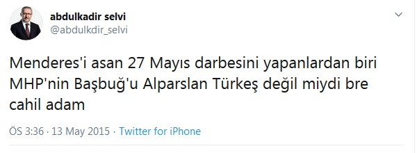 Abdulkadir Selvi'den Alparslan Türkeş hatırlatmalı çok konuşulacak tweet - Resim : 1