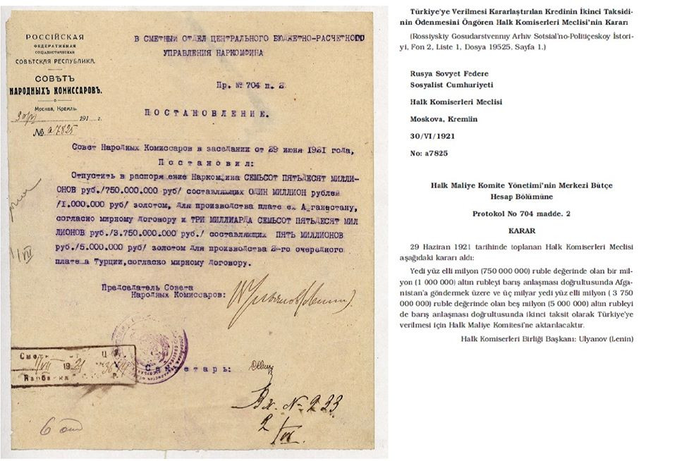 Belgeler yayımlandı: İşte 1920'lerde Türkiye ile SSCB arasındaki yardımlaşmalar - Resim : 2