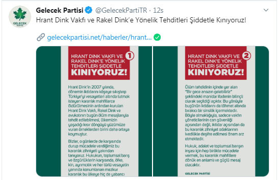 Davutoğlu ailesinden Rakel Dink'e destek telefonu - Resim : 1