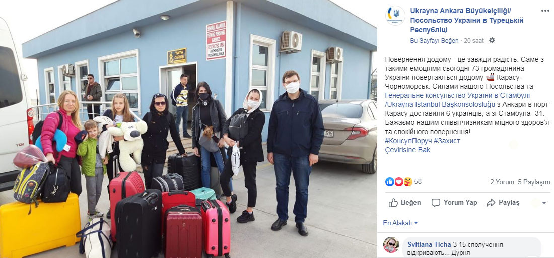 Ukrayna, 73 vatandaşını Türkiye’den tahliye etti - Resim : 1