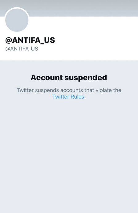 Antifa'nın Twitter hesabı askıya alındı - Resim : 1