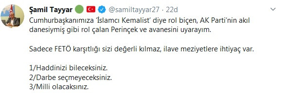 AKP'li Şamil Tayyar'dan Doğu Perinçek'e: Haddinizi bileceksiniz - Resim : 1