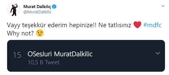 Murat Dalkılıç'tan 'O Ses Türkiye’ tweeti! acun Ilıcalı'yla anlaştı mı? - Resim : 1