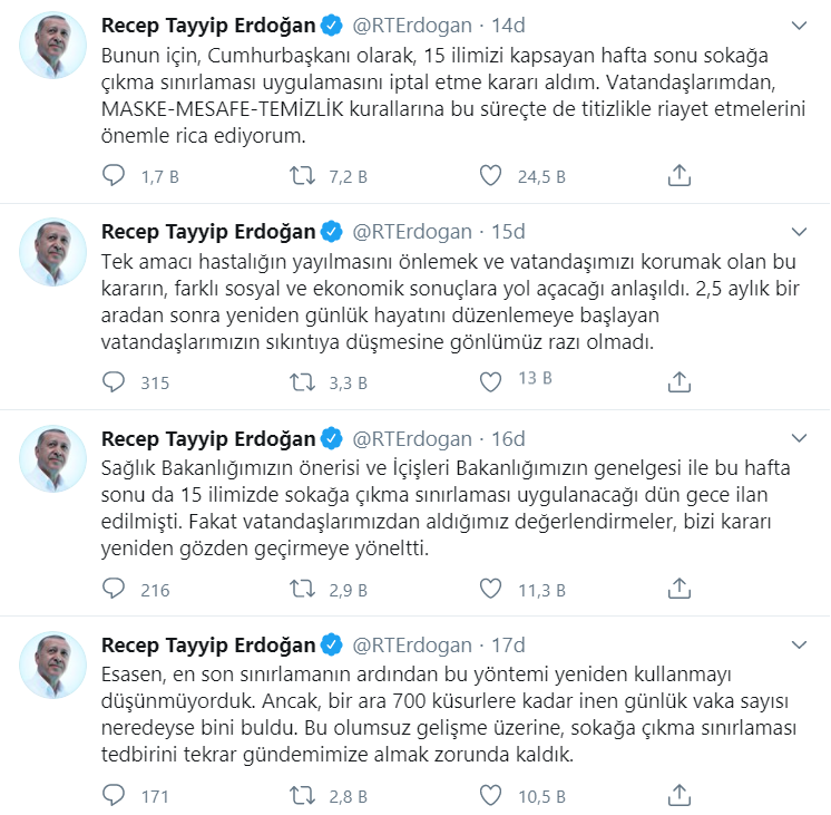 Erdoğan, sokağa çıkma yasağını iptal etti - Resim : 1