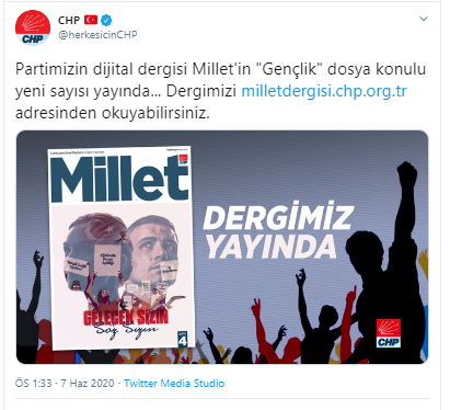 CHP'nin Millet Dergisi'nin yeni sayısı yayınlandı - Resim : 1