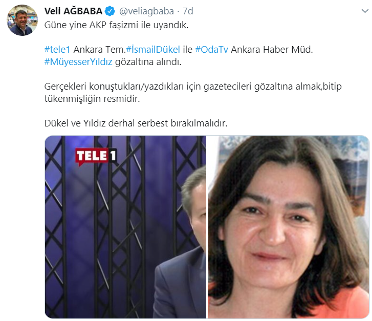 Veli Ağbaba'dan gazetecilere gözaltılara tepki: Güne yine AKP faşizmi ile uyandık - Resim : 2
