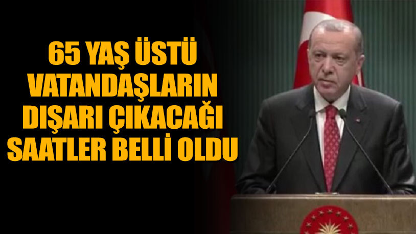 Erdoğan açıkladı! 18 yaş altı ve 65 yaş üstü için yeni düzenleme