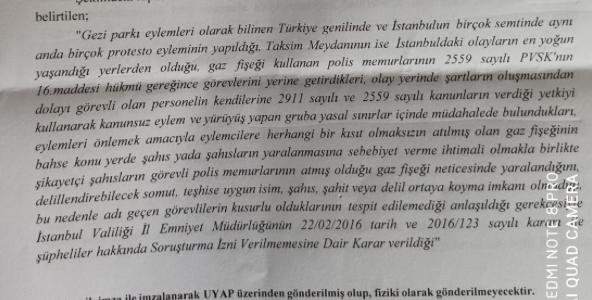 Bakanlık resmen onayladı: Göz çıkarmak 'orantılı' yanıtmış - Resim : 1