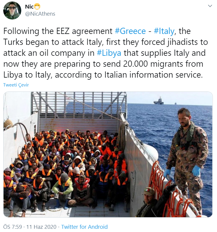 İtalya'dan Türkiye'ye Libya suçlaması: Göçmenler koz olarak kullanılıyor - Resim : 1