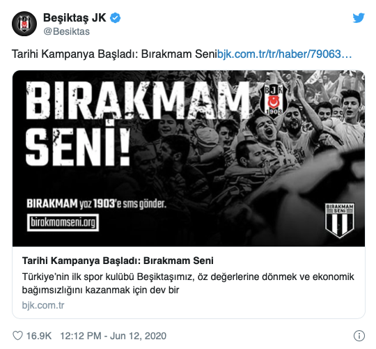 Beşiktaş bağış kampanyasını duyurdu: Bırakmam seni - Resim : 1