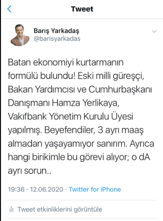 Erdoğan'ın Başdanışmanı Hamza Yerlikaya'ya bir atama daha! Üçüncü maaşını kamu bankasından alacak - Resim : 4