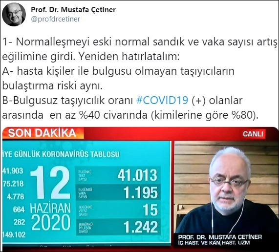 Vaka sayıları artışa geçti... Prof. Dr. Mustafa Çetiner'den kritik uyarı - Resim : 1