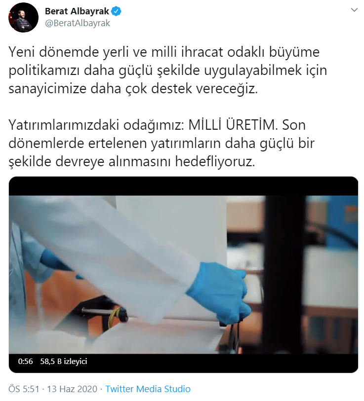 Albayrak'tan 'Milli Üretim' paylaşımı - Resim : 1