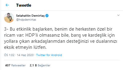 Selahattin Demirtaş'tan HDP'nin yürüyüşü hakkında açıklama - Resim : 3