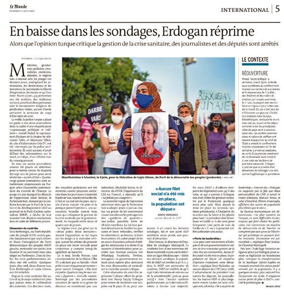 Le Monde: 'İmamoğlu ve Yavaş Erdoğan'ı öfkelendiriyor' - Resim : 1