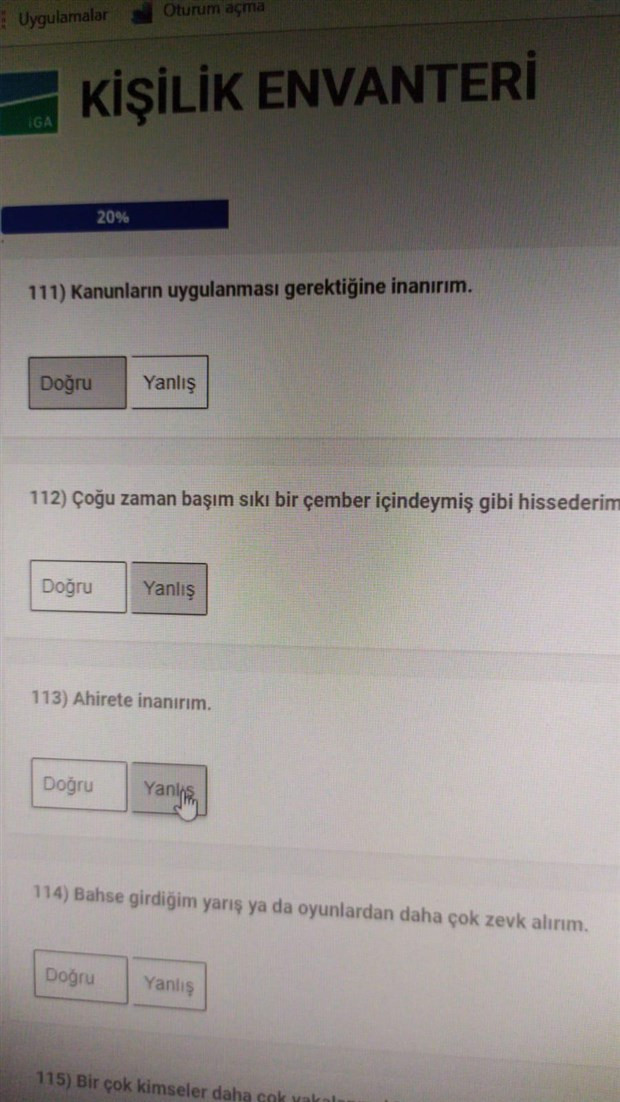 İstanbul Havalimanı çalışanlarına tepki çeken kişilik testi: 'Ahiret inancı' ve 'cinsiyetçi' sorular! - Resim : 2