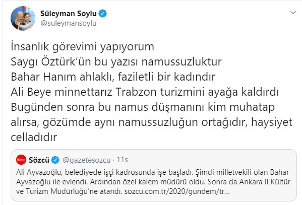 CHP'li Özgür Özel'den Süleyman Soylu'nun 'namussuzluk' sözlerine tepki - Resim : 1