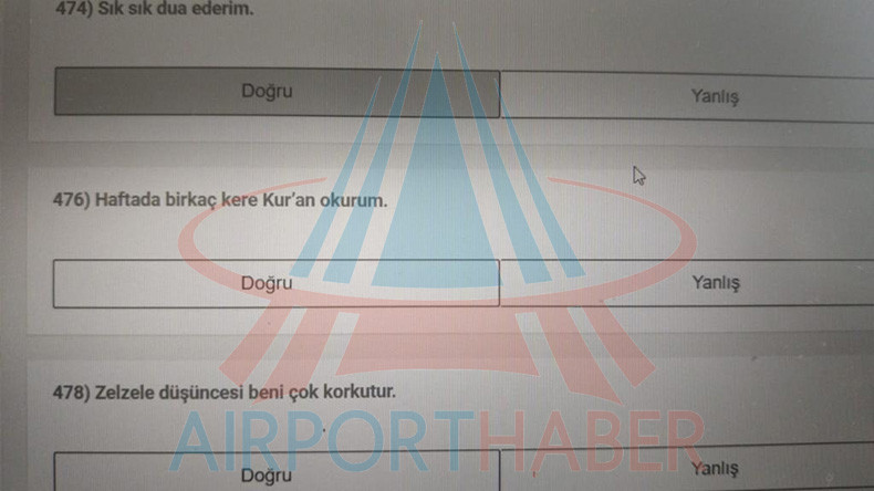 İGA'dan çalışanlarına tepki çeken 'dini' kişilik testi - Resim : 1