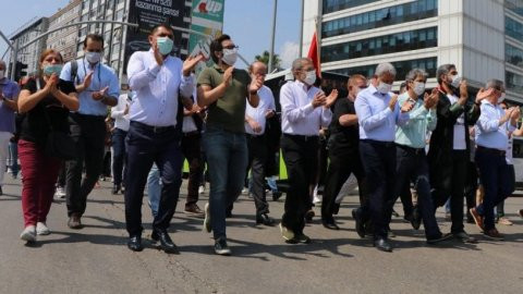 Eylem başladı: 80 barodan Ankara'ya eş zamanlı yürüyüş