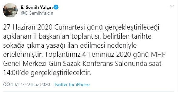 MHP'de Bahçeli'nin başkanlık edeceği toplantı ertelendi - Resim : 1