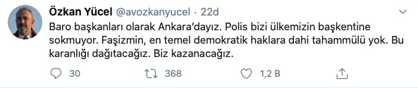 İzmir Barosu Başkanı Özkan Yücel: Faşizmin, en temel demokratik haklara dahi tahammülü yok - Resim : 1